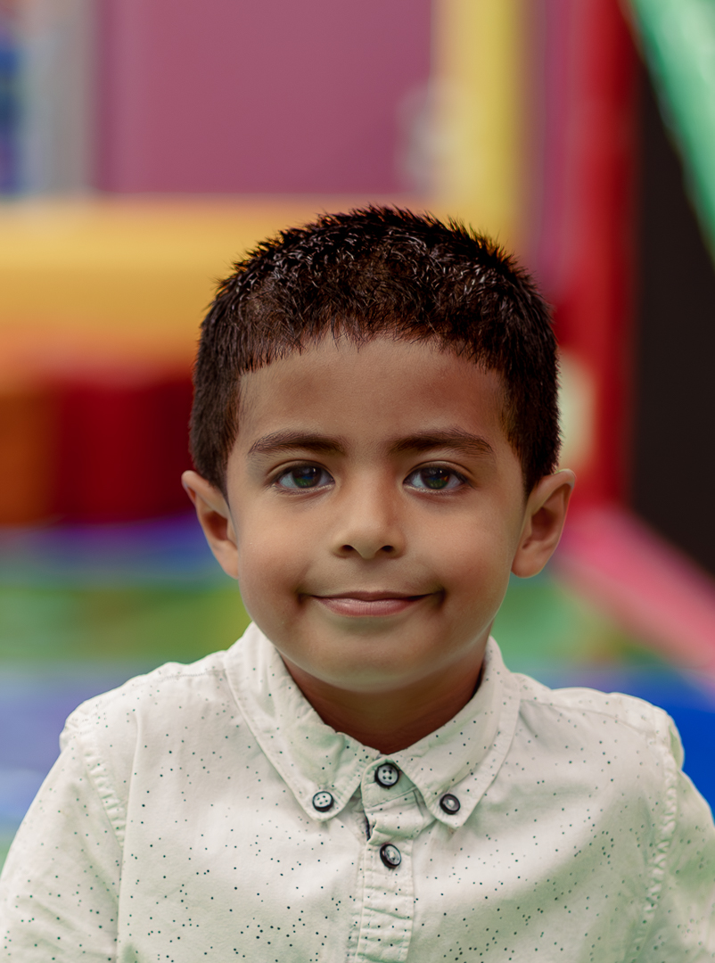 Young boy — playful portrait